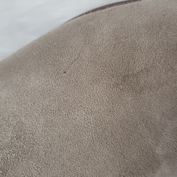 SAM EDELMAN Petty Taupe Suede Western Boho Preppy Zip Up Ankle Bootie Boots 10.5 - Picture 12 of 15